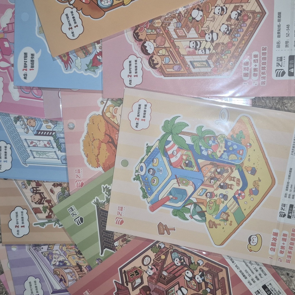 Randomly Selected 3d Sticker Puzzles 5 Sticker Sets Per Order